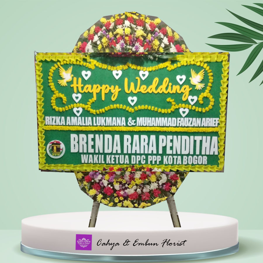 Bunga Papan Pernikahan - Karangan Bunga Papan Bogor
