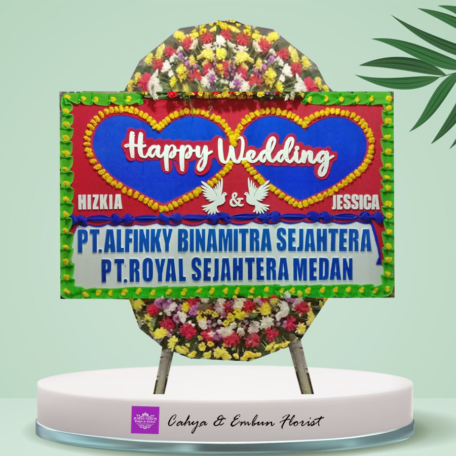 Bunga Papan Pernikahan - Karangan Bunga Papan Bogor