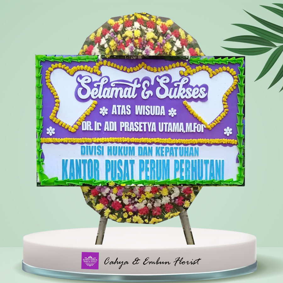 Bunga Papan Selamat & Sukses - Toko Karangan Bunga Papan Bogor Cahya & Embun Florist