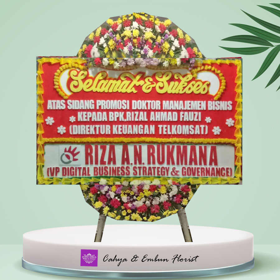 Bunga Papan Selamat & Sukses - Toko Karangan Bunga Papan Bogor Cahya & Embun Florist