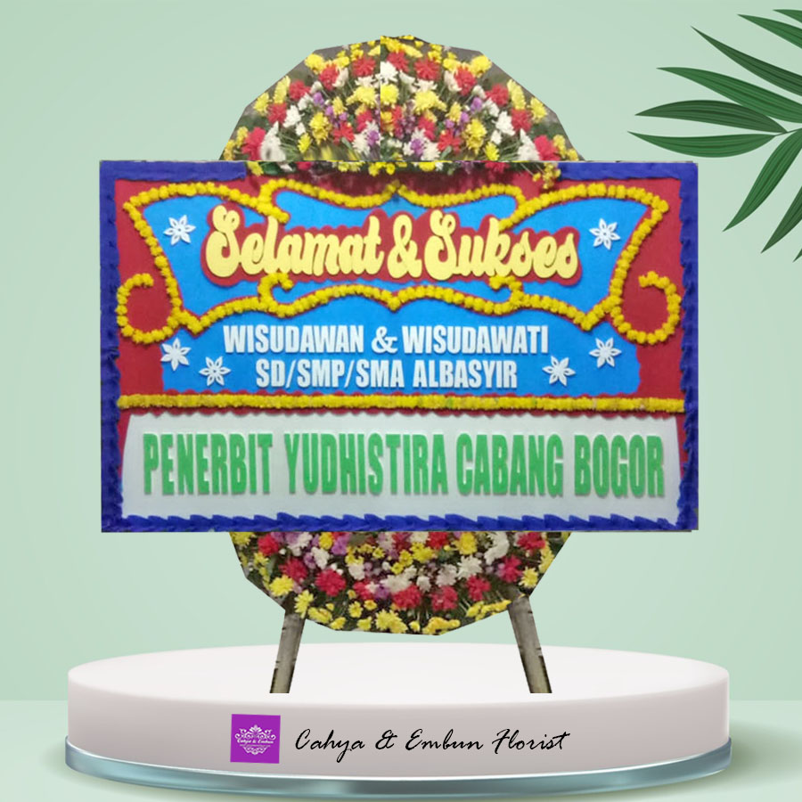 Bunga Papan Selamat & Sukses - Toko Karangan Bunga Papan Bogor Cahya & Embun Florist