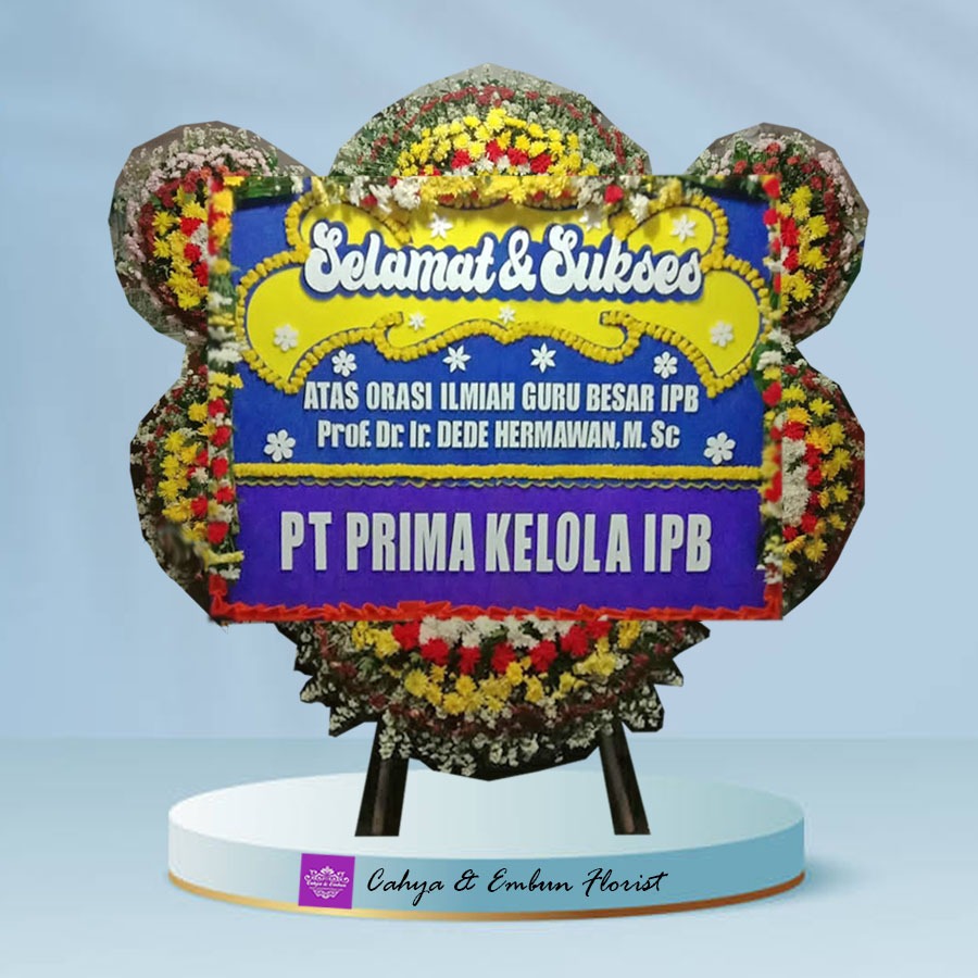 Bunga Papan Selamat Dan Sukses - Toko Karangan Bunga Papan Bogor Cahya & Embun Florist