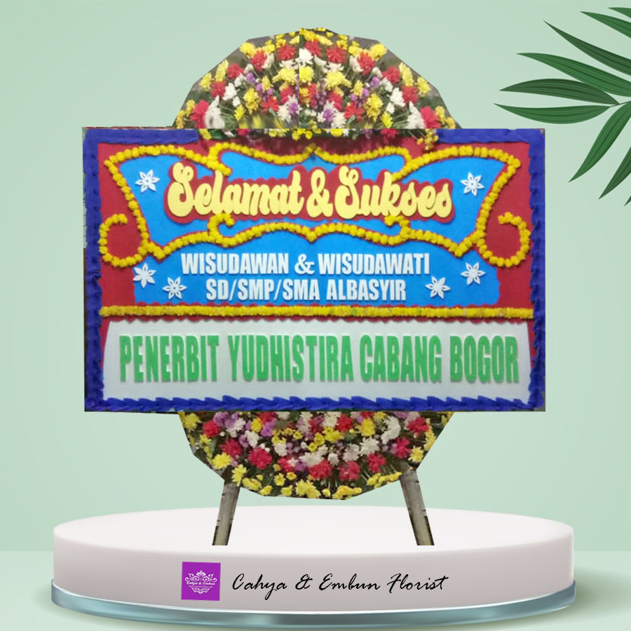 Bunga Papan Selamat & Sukses - Toko Karangan Bunga Papan Bogor Cahya & Embun Florist