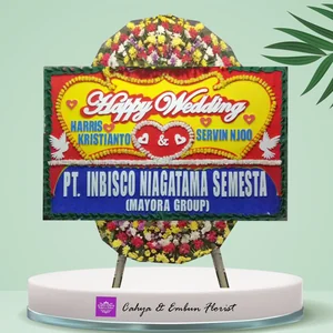 Bunga Papan Pernikahan - Karangan Bunga Papan Bogor