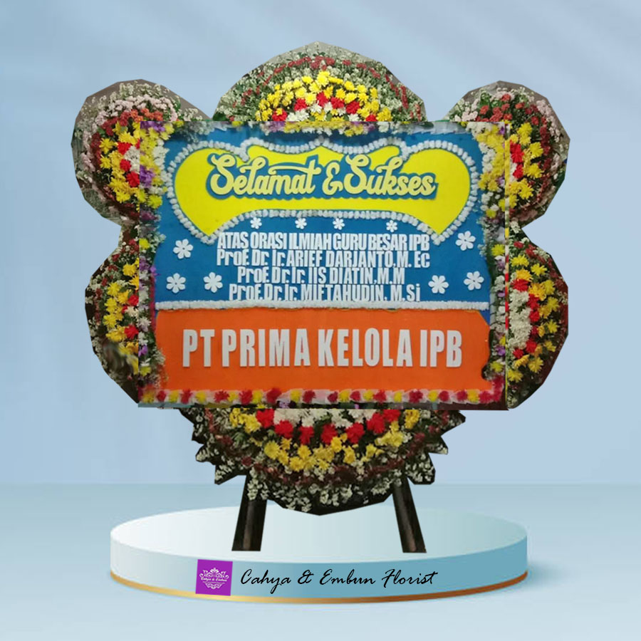 Bunga Papan Selamat Dan Sukses - Toko Karangan Bunga Papan Bogor Cahya & Embun Florist