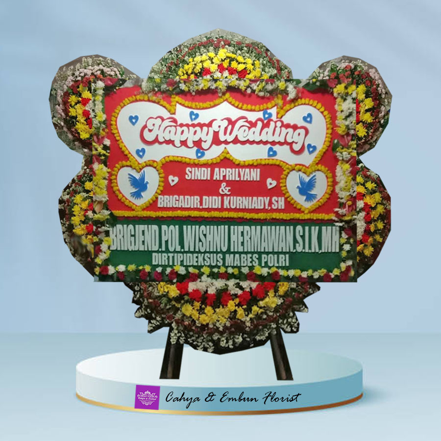 Bunga Papan Pernikahan - Karangan Bunga Papan Bogor