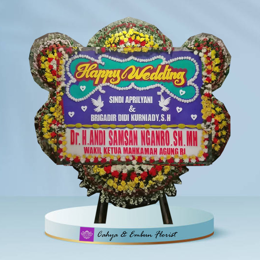 Bunga Papan Pernikahan - Karangan Bunga Papan Bogor