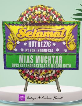 Papan Bunga Anniversary 010, Cahya & Embun Florist, Toko Bunga Bogor
