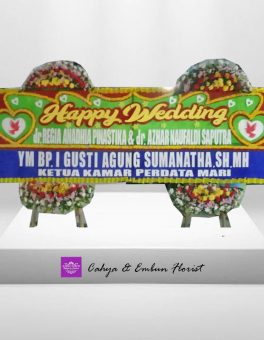 Papan Bunga Wedding 021, Cahya & Embun Florist, Toko Bunga Bogor