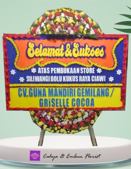 Papan Bunga Selamat & Sukses 018, Cahya & Embun Florist, Toko Bunga Bogor