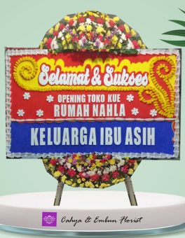 Papan Bunga Selamat & Sukses 016, Cahya & Embun Florist, Toko Bunga Bogor