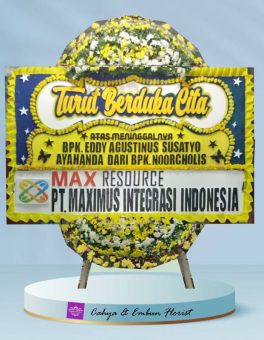 Papan Bunga Duka Cita 004, Cahya & Embun Florist, Toko Bunga Bogor
